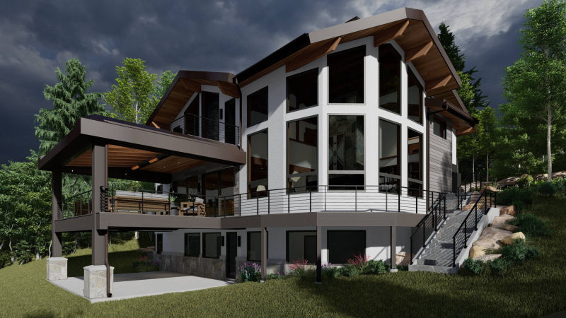 Deer Valley Ski Home Renovation Design and Rendering by Tarsier 3D Studio