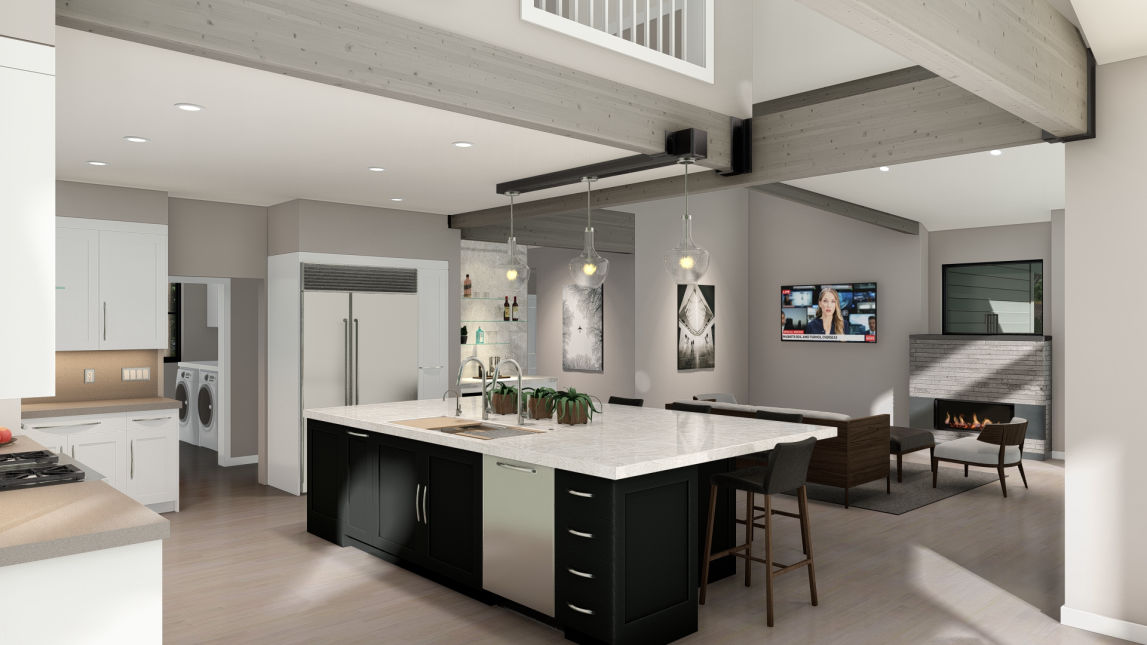 Park City, Utah Park Meadows home renovation design by Tarsier 3D Studio