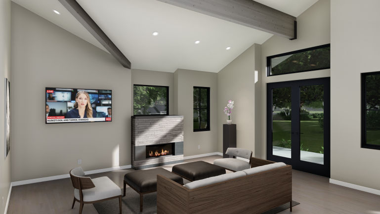 Park Meadows, Park City Living Room by Tarsier 3D Studio