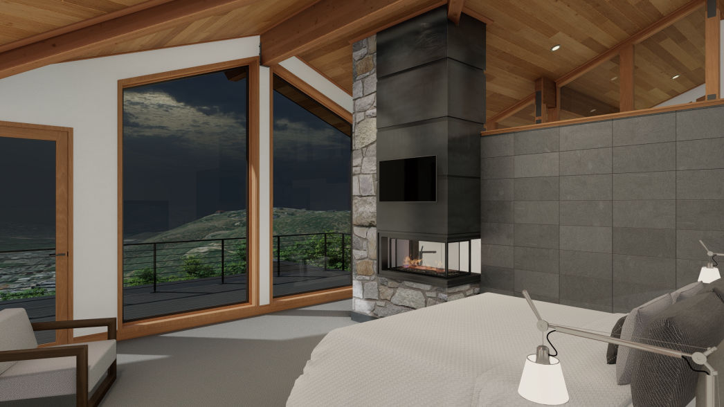 Deer Valley Ski Home Master Bedroom Renovation by Tarsier 3D Studio